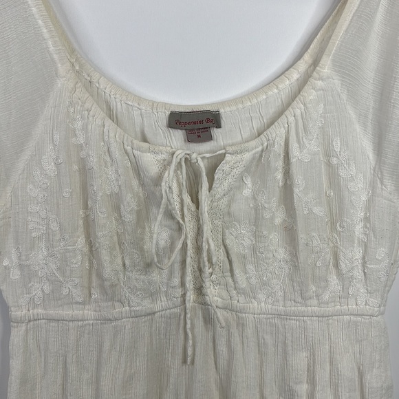 Peppermint Bay Flowy Beach Dress Womens Size M White - Picture 4 of 8